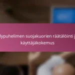 Älypuhelimen suojakuorien räätälöinti ja käyttäjäkokemus
