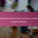 Suomalaiset kantolaukut: Suojaus, muotoilu ja käytännöllisyys