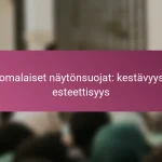Suomalaiset näytönsuojat: kestävyys ja esteettisyys