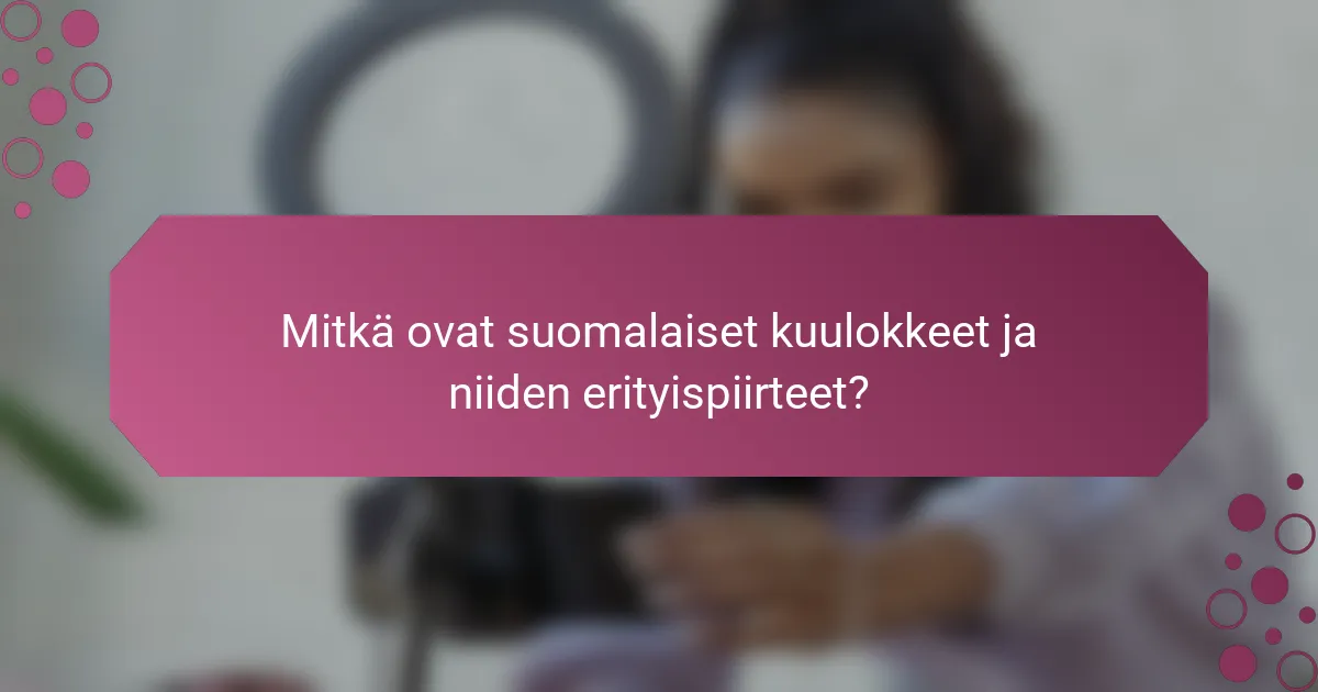 Mitkä ovat suomalaiset kuulokkeet ja niiden erityispiirteet?